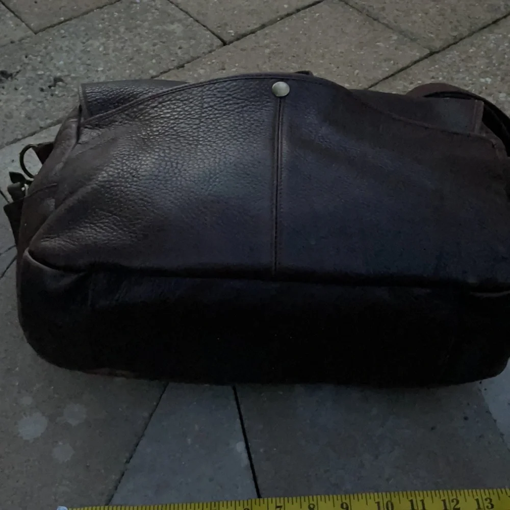 Gap leather brown pebble briefcase/ satchel